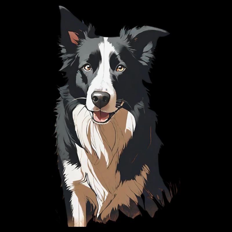 Border collie silhouette