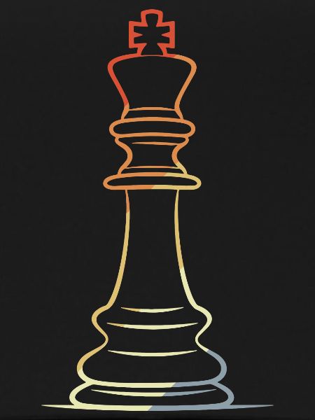 Chess Piece Line Art
