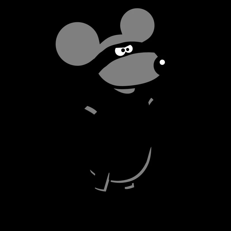 Maus Böse Räuber Ninja Überfall Dieb Einbrecher