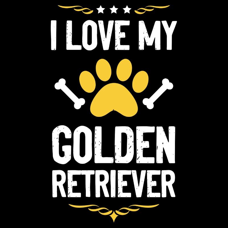 J’adore mon golden retriever