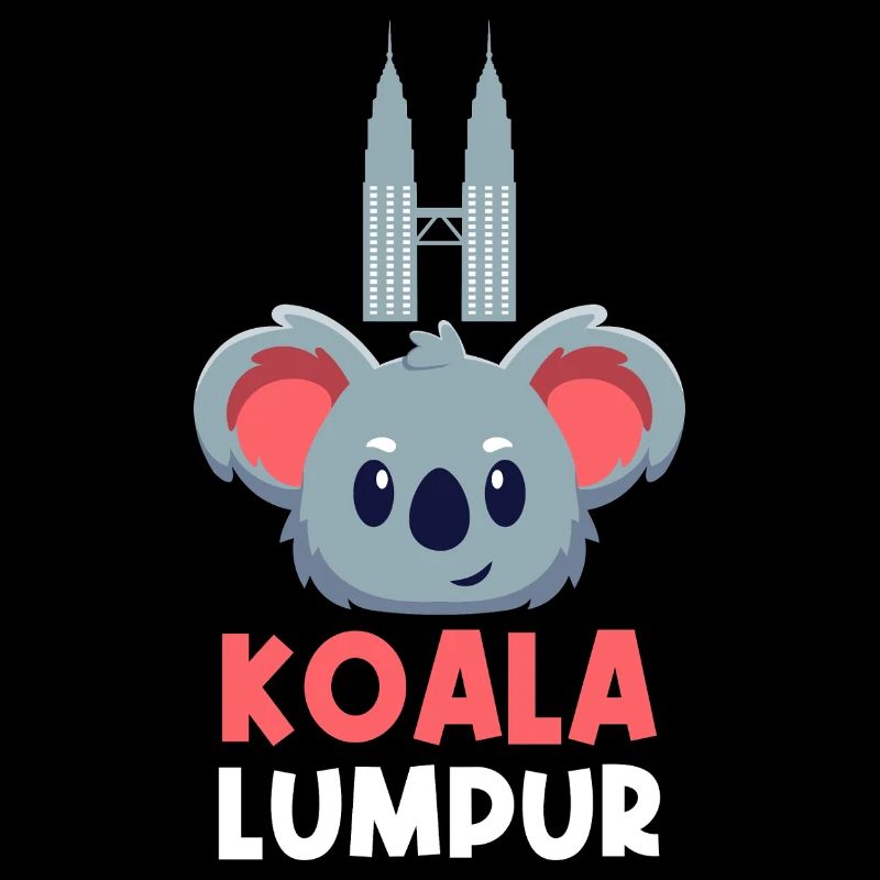 Koala Lumpur Jeu de mots de voyage mignon