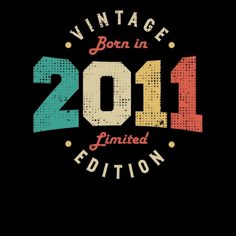 Vintage 2011 Original 2011 Anniversaire Rétro 2011