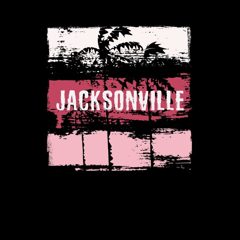 Jacksonville Florida Vacation Souvenir Abstract