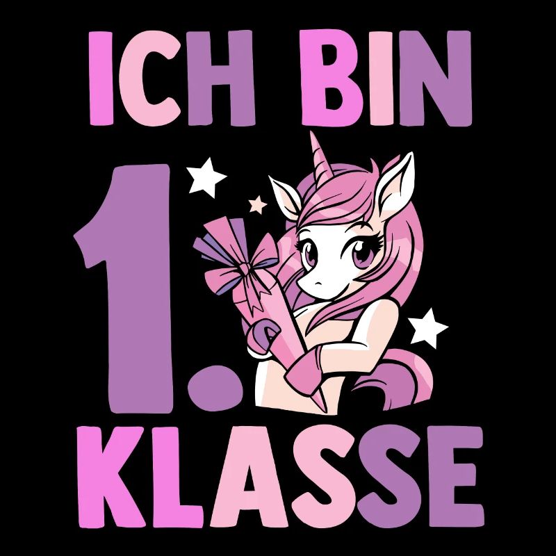 Licorne Enfant De Première Année Début De L’école Einschu