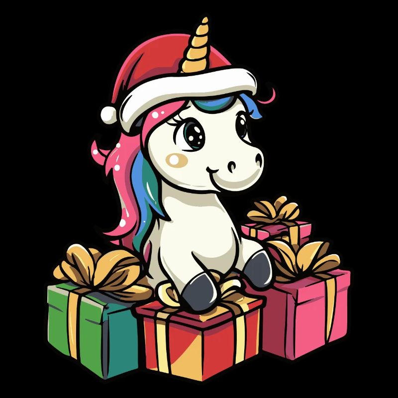 Einhorn Weihnachten Comic Geschenke