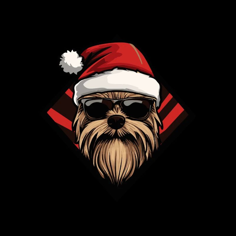 Yorkshire Terrier Chien Noël Cool