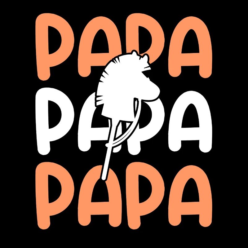 Steckenpferd Papa Vater Hobby Horsing