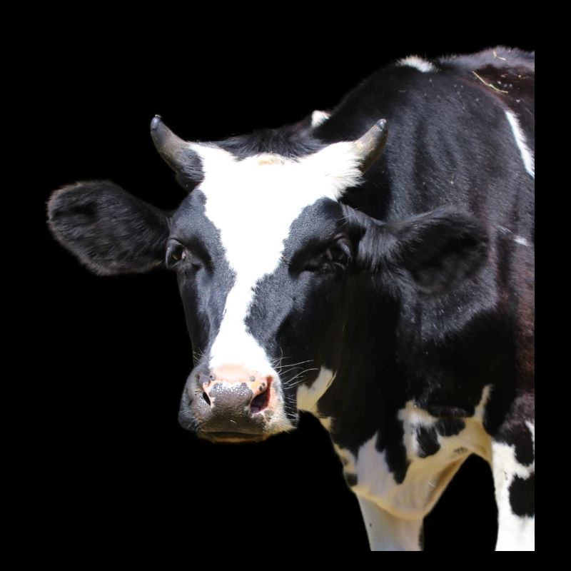 Drôle d’agriculteurs de têtes de vache de vache