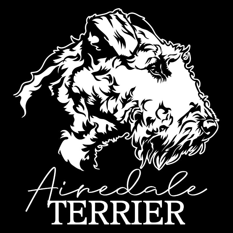 AIREDALE TERRIER Chien Portrait Chiens Wilsigns