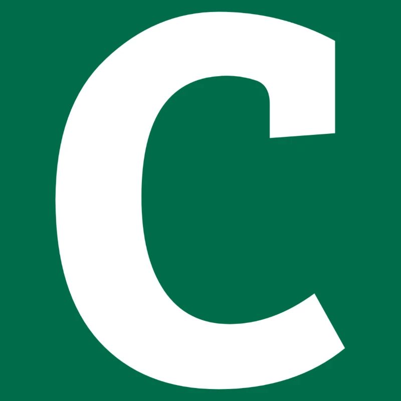 Buchstabe c "c" weiß