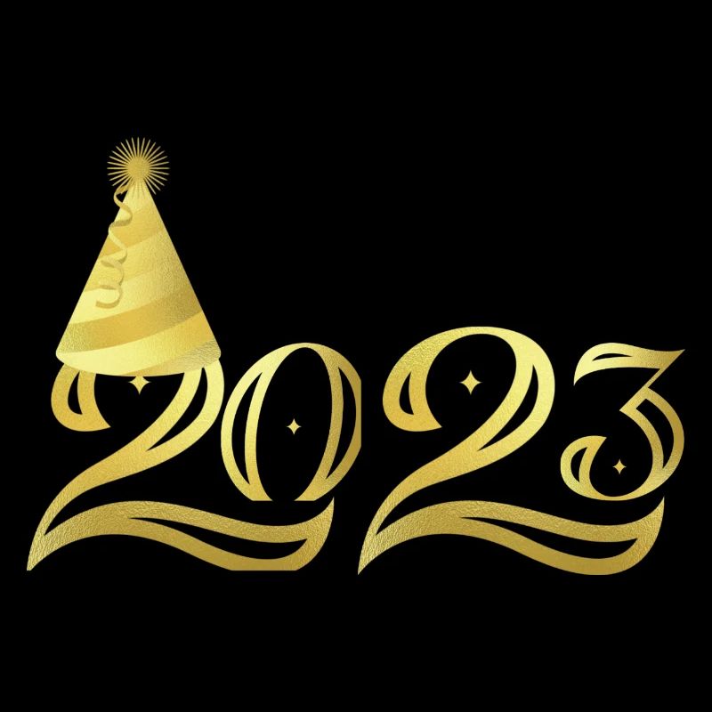 Goldener Hut Silvesterparty 2023 passendes Geschenk