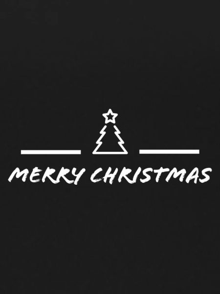 Merry Christmas logos white
