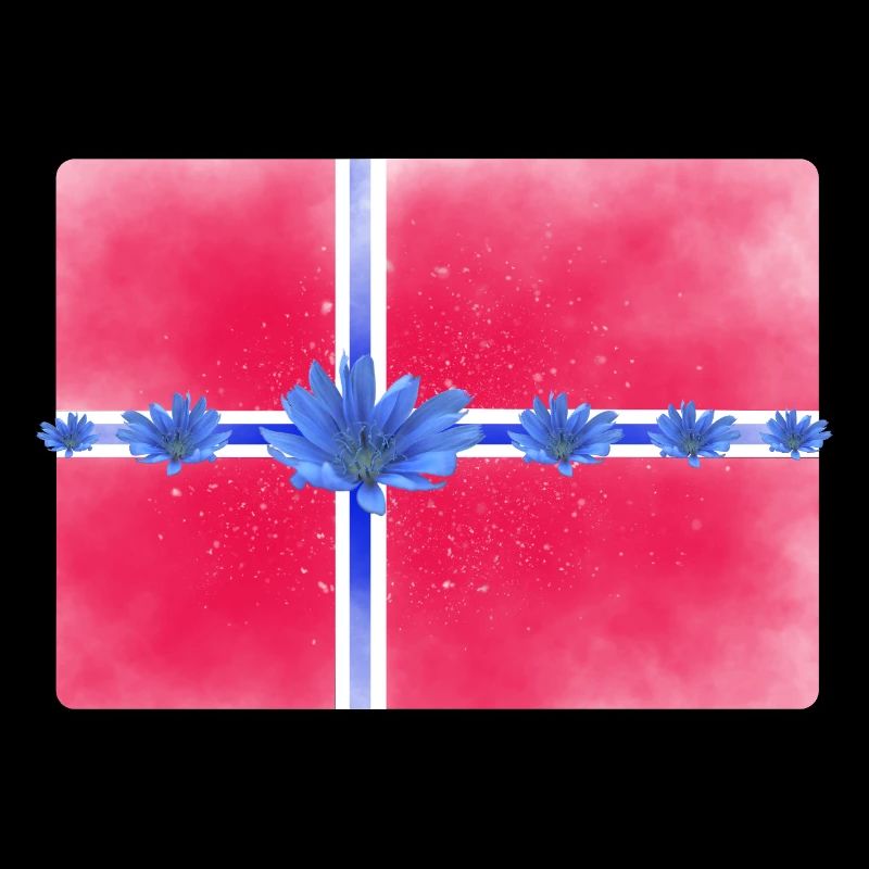 Norwegen Fahne Blumen Sankthans feiern