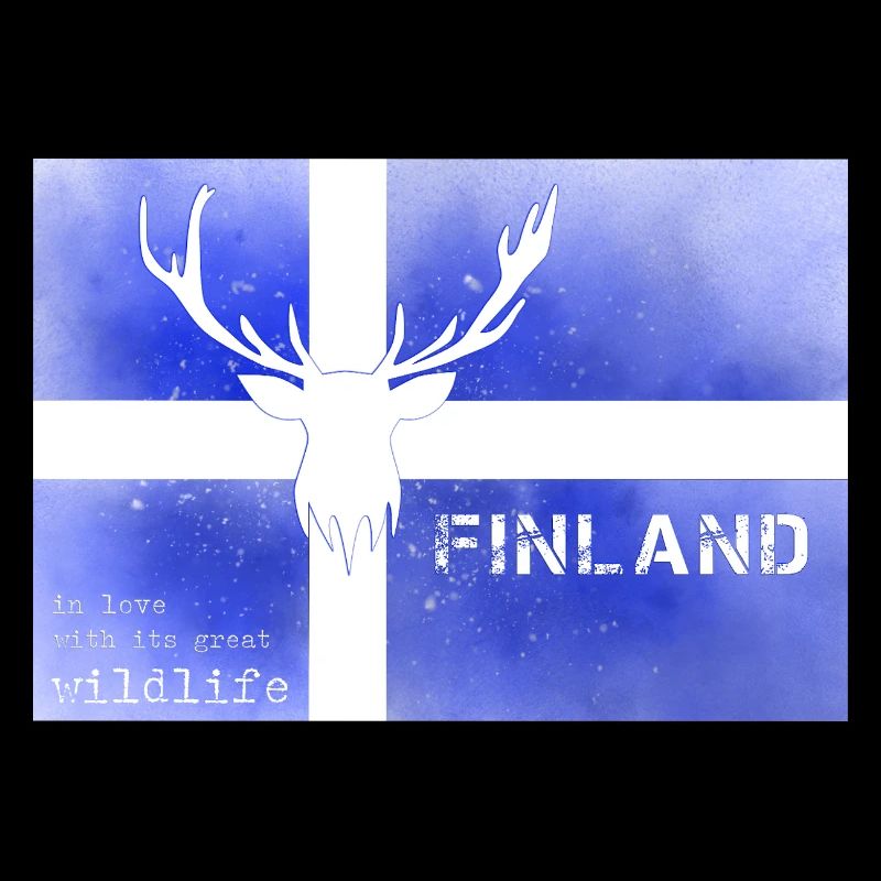 Finlande faune Finlande drapeau finlandais