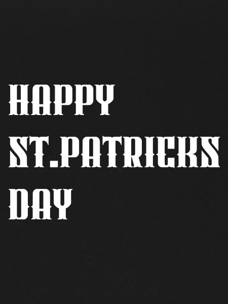 « Joyeuse Saint-Patrick » Blanc