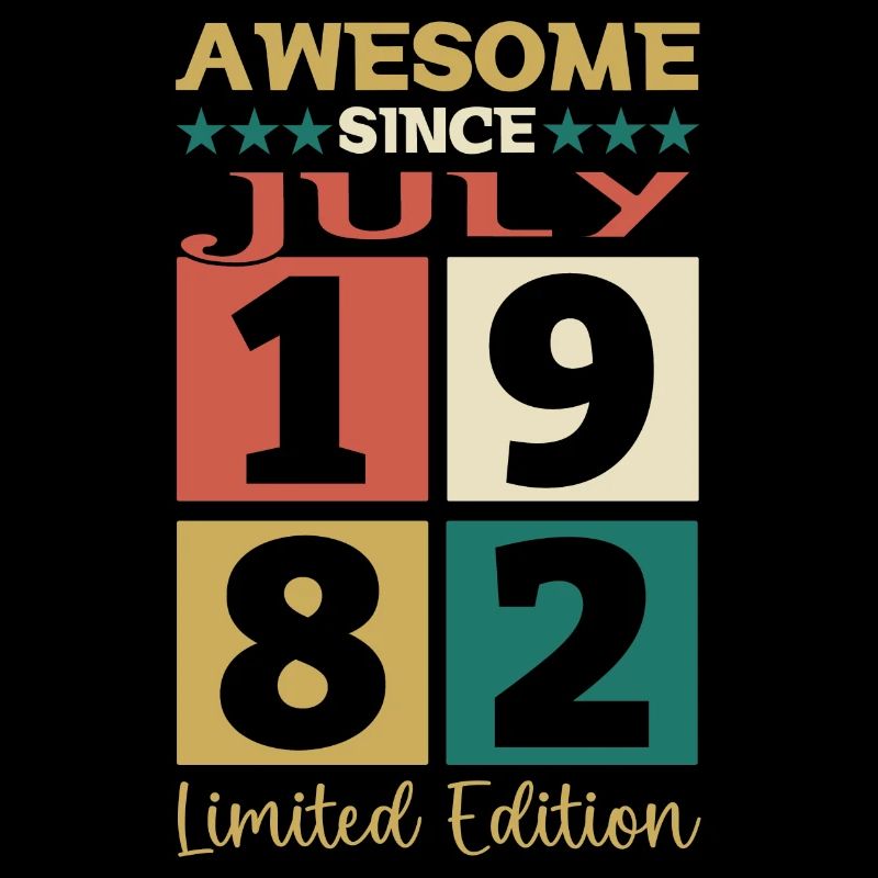 Awesome since Juli 1982 40. Geburtstag Herren Fun