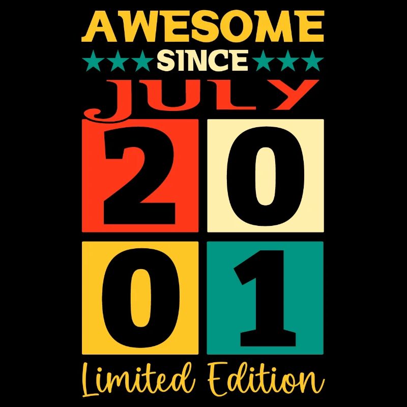 Awesome since Juli 2001 21. Geburtstag Herren Fun