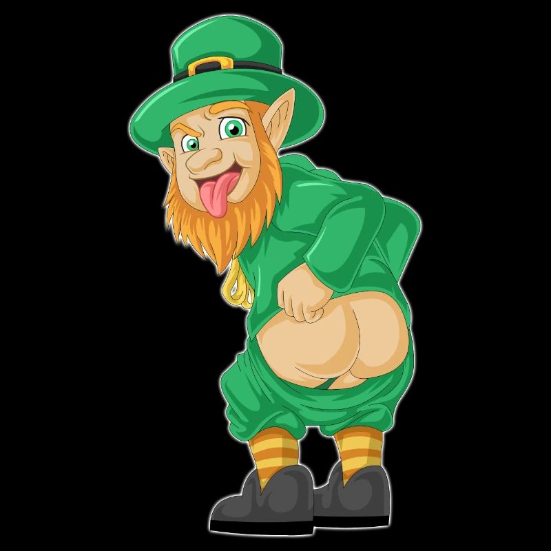 Chemise drôle de leprechaun – Te de la Saint-Patrick