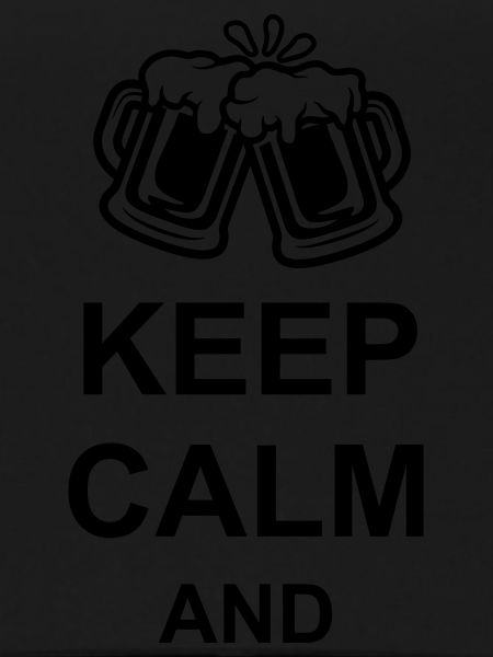 Beer Keep Calm Text