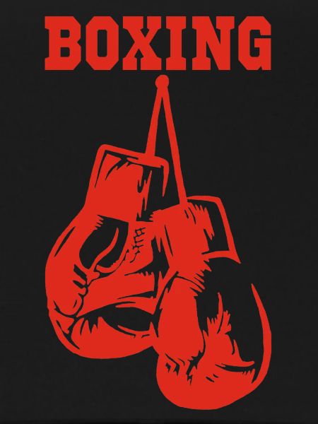 Rote Boxhandschuhe