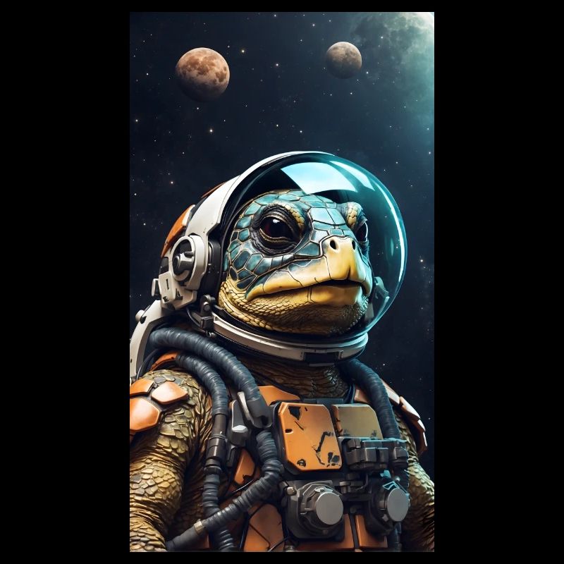 Schildkröten-Astronaut