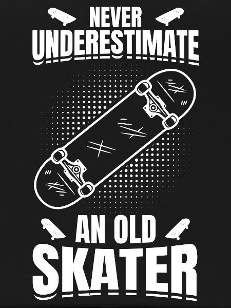Skateboarding Großvater