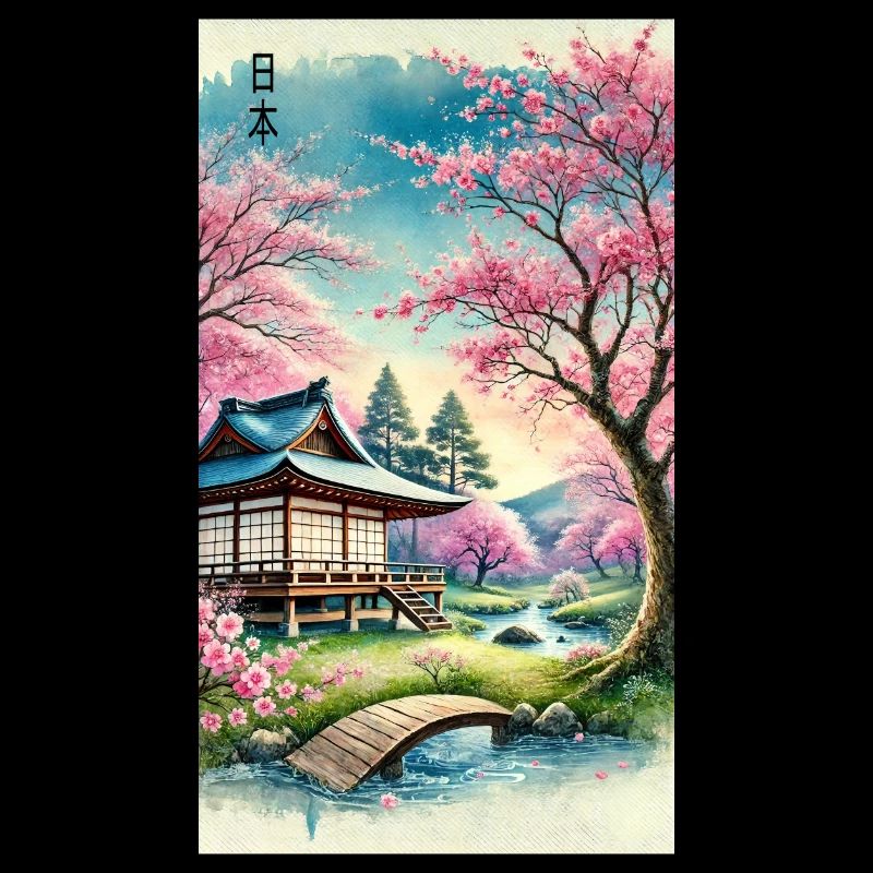 Japan Kirchenblüten Otaku Design