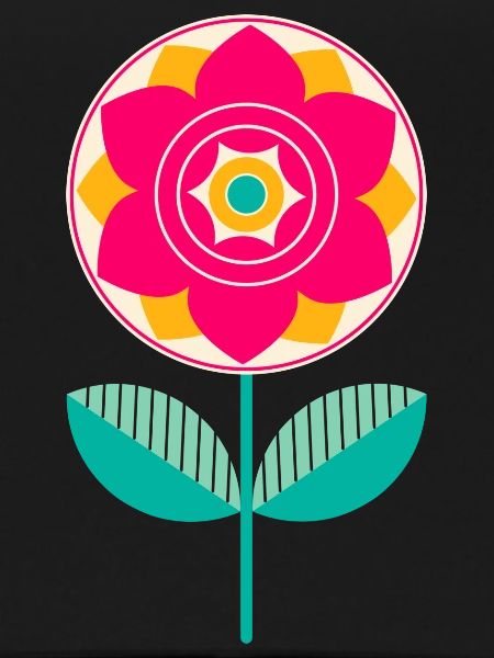 Süße bunte Blume
