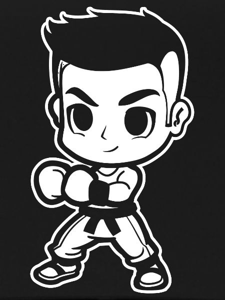 Cartoon Kickboxer