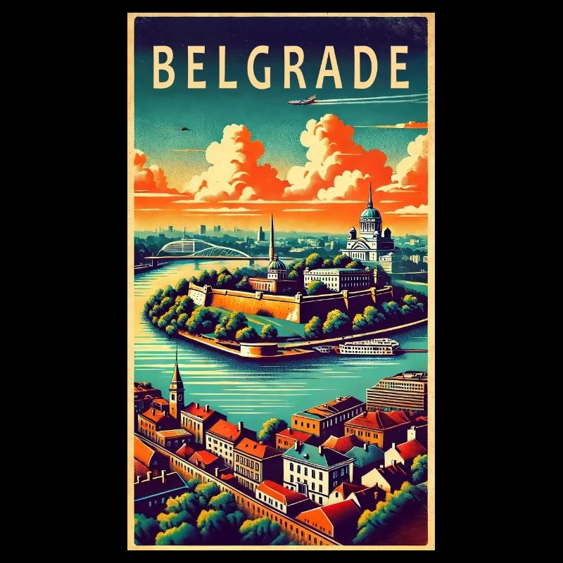 Belgrad Serbien Retro Design