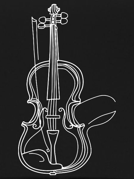 Violin Lineart