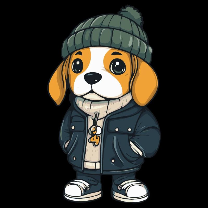 Beagle Chien Hiver