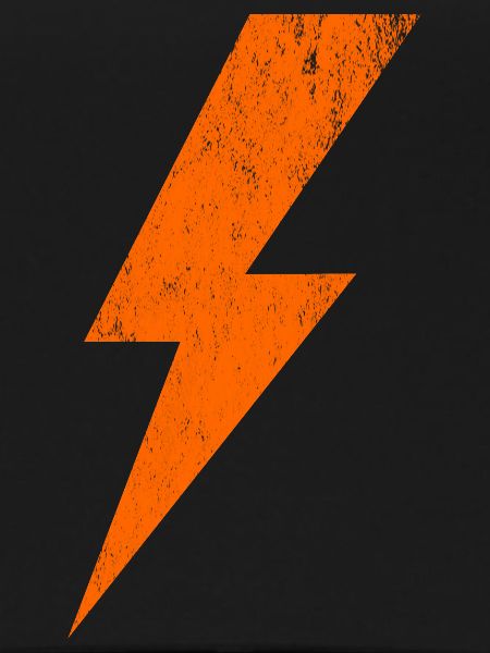 Glowing lightning design