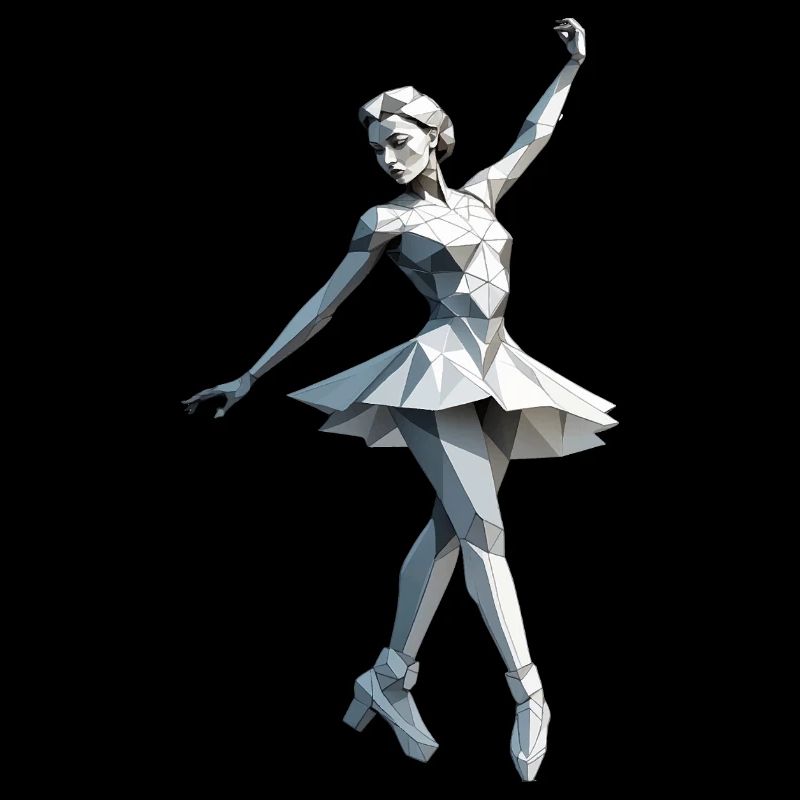 Low Poly Ballerina - Ballet Design
