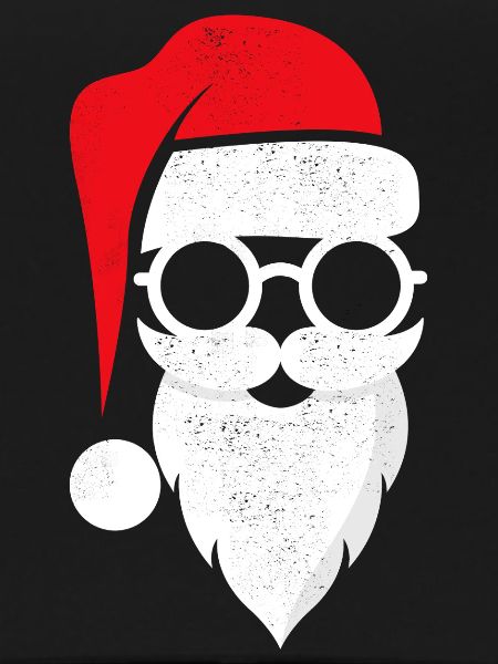 Santa Claus with glasses