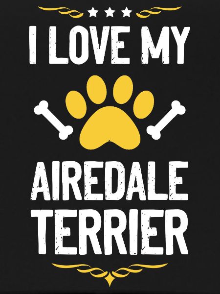 Airedale Terrier Lover Motif