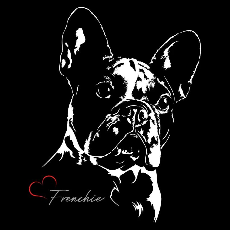 FRENCHIE PORTRAIT Heart