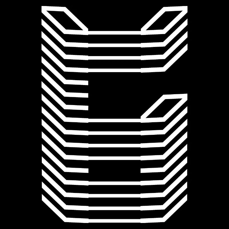 Einzigartiger Buchstabe G Logo Design "Weiß"