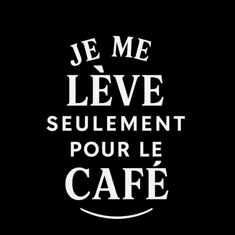 I get up for coffee