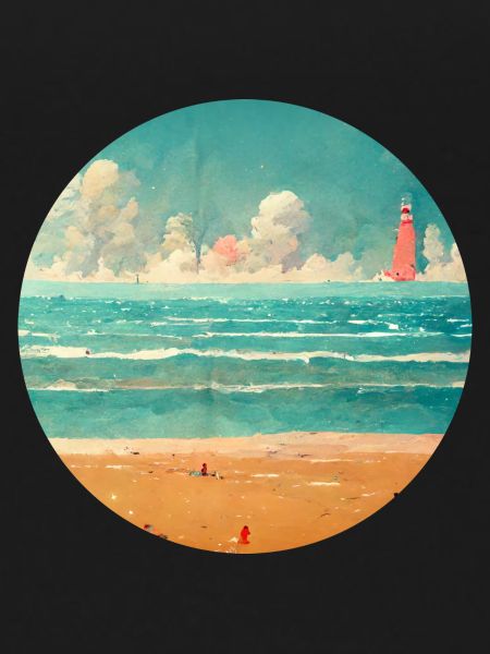 Family Beach Lighthouse