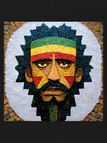 Mosaic Rasta painting