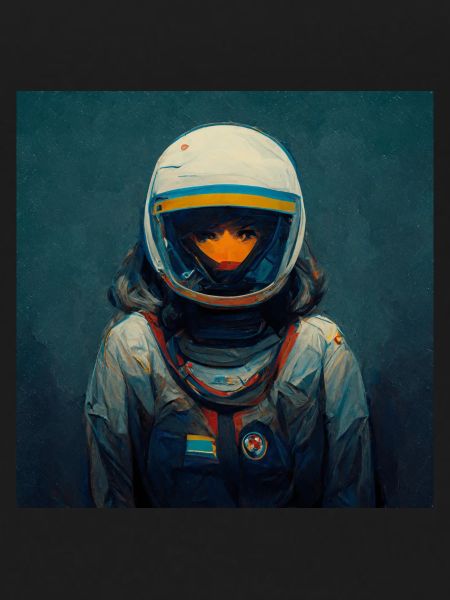 Astronaut painting
