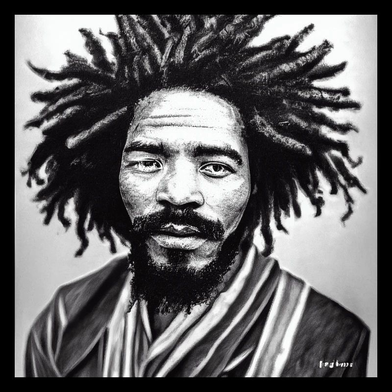 Rasta Man Skizzenkunst