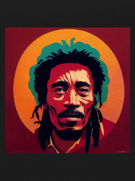 Rastafarian graffiti sketch