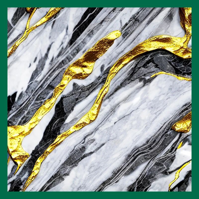 Marble gold structure