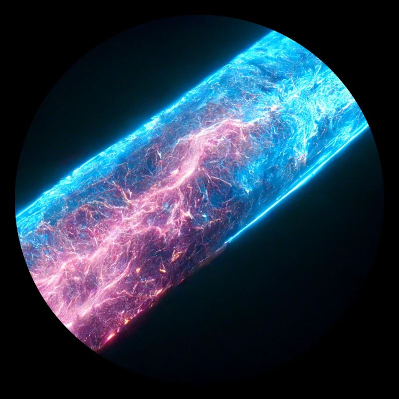 Flash de couleur rouge et bleu