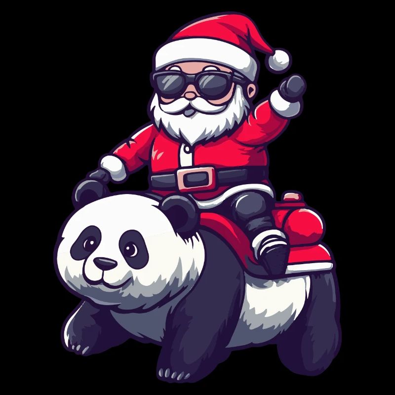 Panda Santa Claus