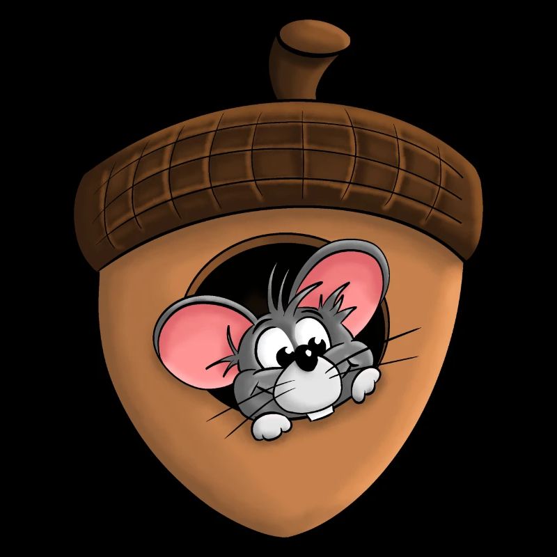 Mouse in the acorn