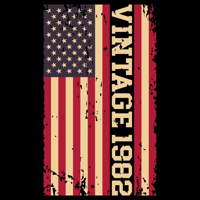 Vintage 1982 US Flagge