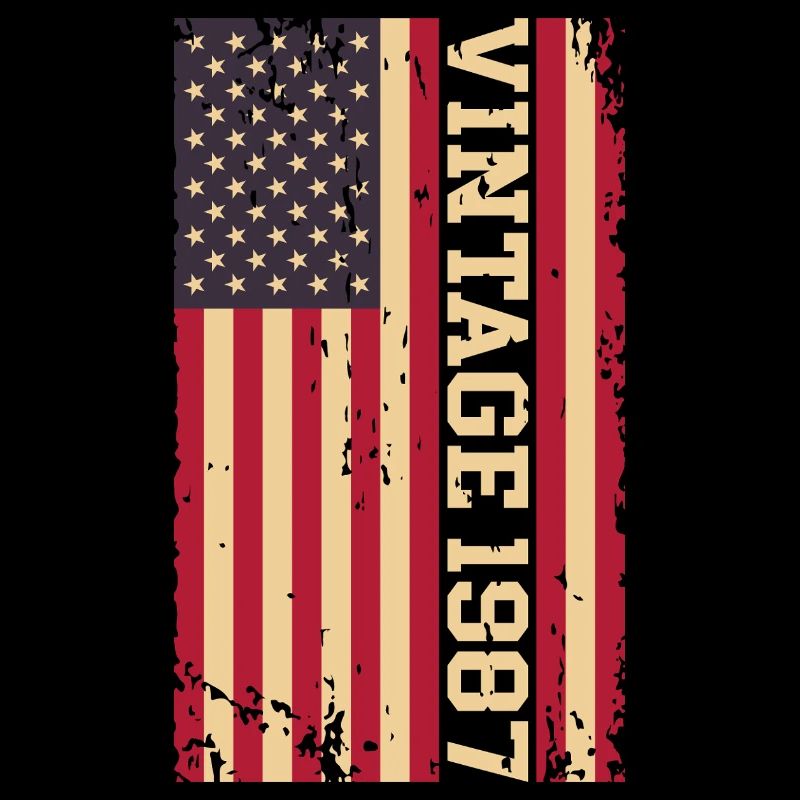 Vintage 1987 US Flagge